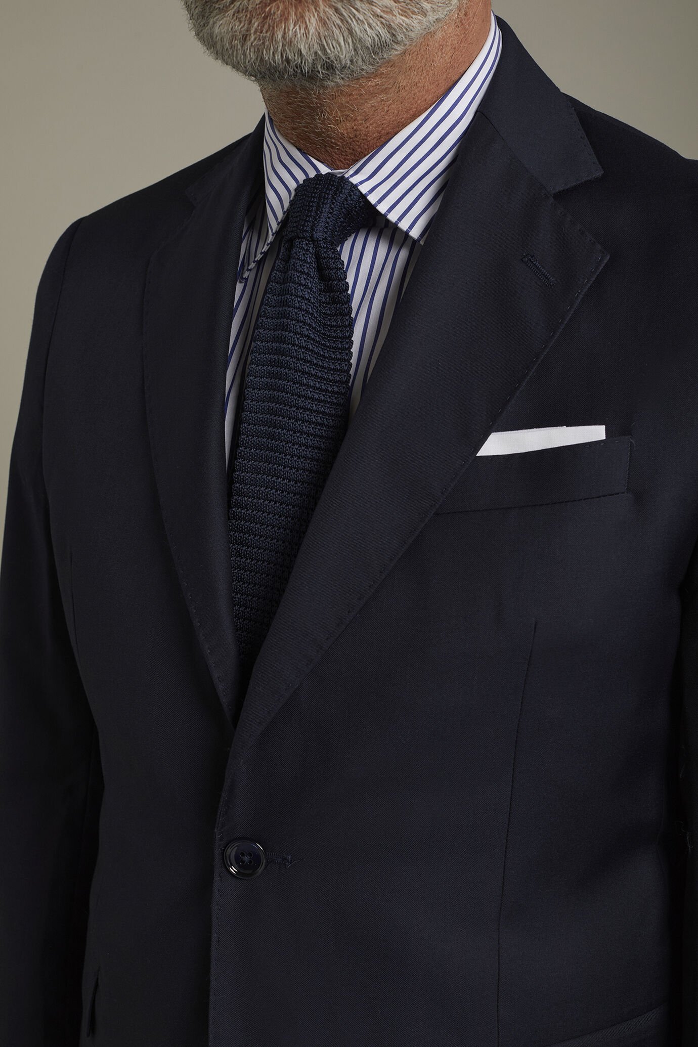 Einreihiger Anzug dunkelblau image number 3